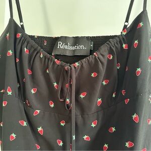 Realisation Par Inez Dress Black Strawberry Medium